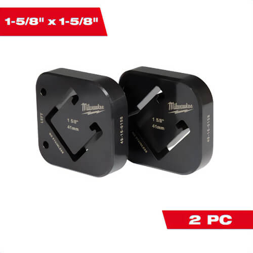 Milwaukee® 49-16-0158 Strut Shearing Dies, 1-5/8 in x 1-5/8 in
