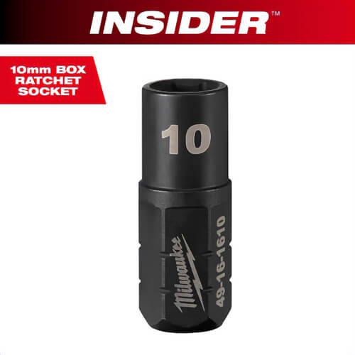 Milwaukee® 49-16-1610 Insider™ Box Ratchet Socket 6-Point, 10 mm