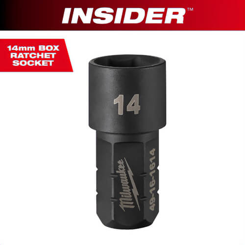 Milwaukee® 49-16-1614 Insider™ Box Ratchet Socket 6-Point, 14 mm