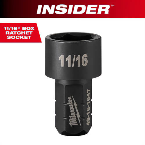 Milwaukee® 49-16-1647 Insider™ Box Ratchet Socket 6-Point, 11/16 in