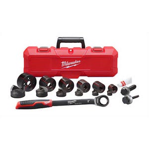 Milwaukee® 49-16-2694 M18™ Exact™ Knockout Punch Set, 10 ga Mild Steel Capacity, 1/2 to 2 in Conduit/Pipe, Mild Steel