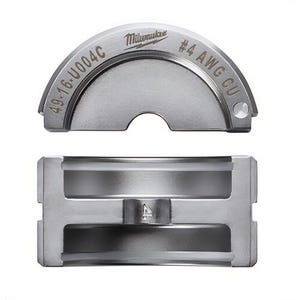 Milwaukee® 49-16-U004C M18™ Force Logic™ U-Style Crimping Tool Die, 4 AWG Copper Cable, Aluminum