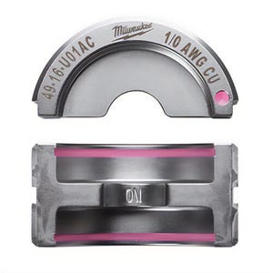 Milwaukee® 49-16-U01AC M18™ Force Logic™ U-Style Crimping Tool Die, 1/0 AWG Copper Cable, Aluminum