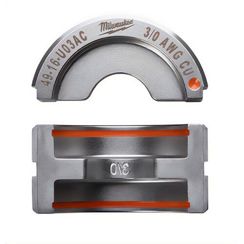 Milwaukee® 49-16-U03AC M18™ Force Logic™ U-Style Crimping Tool Die, 3/0 AWG Copper Cable, Aluminum