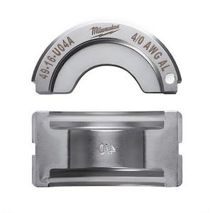 Milwaukee® 49-16-U04A M18™ Force Logic™ U-Style Crimping Tool Die, 4/0 AWG Dual Rated Lug/Splice Cable, Aluminum