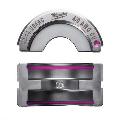 Milwaukee® 49-16-U04AC M18™ Force Logic™ U-Style Crimping Tool Die, 4/0 AWG Copper Cable, Aluminum