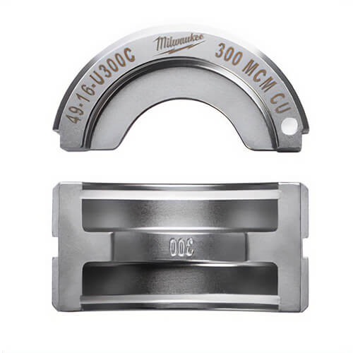 Milwaukee® 49-16-U300C M18™ Force Logic™ U-Style Crimping Tool Die, 300 kcmil Copper Cable, Aluminum