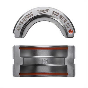 Milwaukee® 49-16-U500C M18™ Force Logic™ U-Style Crimping Tool Die, 500 kcmil Copper Cable, Aluminum