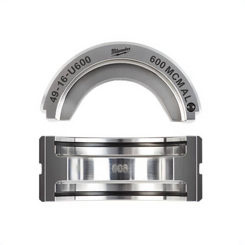 Milwaukee® 49-16-U600 U-Style Crimping Die, for use with M18™ Force Logic™ 2679-20 600 kcmil Crimper and M18™ 49-16-U111 750 kcmil