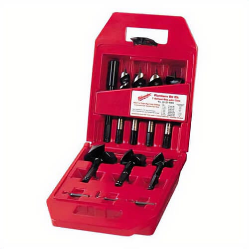 Milwaukee® 49-22-0065 Stringer Bead Plumber's Selfeed Bit Kit, 10 pc, Alloy Steel