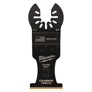 Milwaukee® 49-25-1501 Open-Lok™ 1 pc Blade, For Use with Oscillating Multi-Tool, 1-3/8 in Cutting Width, 1-5/8 in Max Plunge Cut Depth, Carbide