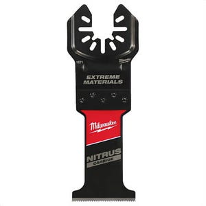 Milwaukee® 49-25-1575 Nitrus Carbide™ Extreme Materials Universal Fit Open-Lok™ Multi-Tool Blade, 5 pk