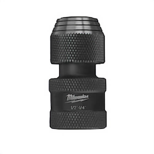 Milwaukee® 48-03-4410 Shockwave™ Heavy Duty Socket Adapter, Hex x Square Drive, 1/2 in Male Drive, 1/4 in Female Drive