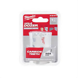 Milwaukee® Hole Dozer™  49-56-0710 Hole Saw with Carbide Teeth, 1-1/4 in dia, 1.62 in D Cutting, Carbide Cutting Edge, 5/8-18 Arbor