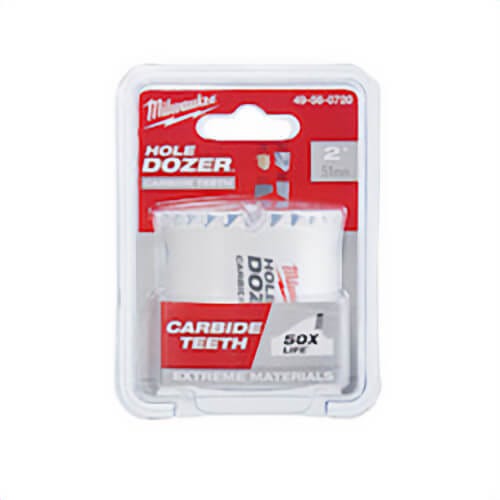 Milwaukee® Hole Dozer™  49-56-0720 Hole Saw, 2 in dia, 1.62 in D Cutting, Carbide Cutting Edge, 5/8-18 Arbor