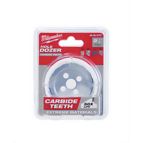 Milwaukee® Hole Dozer™  49-56-0727 Hole Saw, 2-1/2 in dia, 1.62 in D Cutting, Carbide Cutting Edge, 5/8-18 Arbor