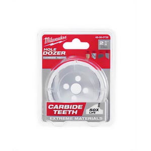 Milwaukee® Hole Dozer™ 49-56-0729 Hole Saw with Carbide Teeth, 2-5/8 in dia, 1.62 in D Cutting, Carbide Cutting Edge, 5/8-18 Arbor