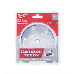 Milwaukee® Hole Dozer™ 49-56-0746 Hole Saw, 4-1/2 in dia, 1.62 in D Cutting, Carbide Cutting Edge, 5/8-18 Arbor