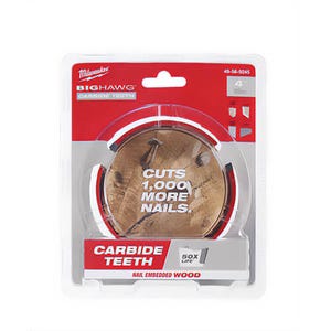 Milwaukee® 49-56-9245 Big Hawg™ Hole Saw, 4 in dia, 2-7/16 in Cutting Depth, Carbide Cutting Edge, 5/8-18 Arbor