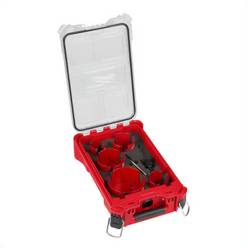 Milwaukee® 49-56-9295 Big Hawg™ with Carbide Teeth Hole Saw Kit with Packout™ Compact Organizer, 9 pc