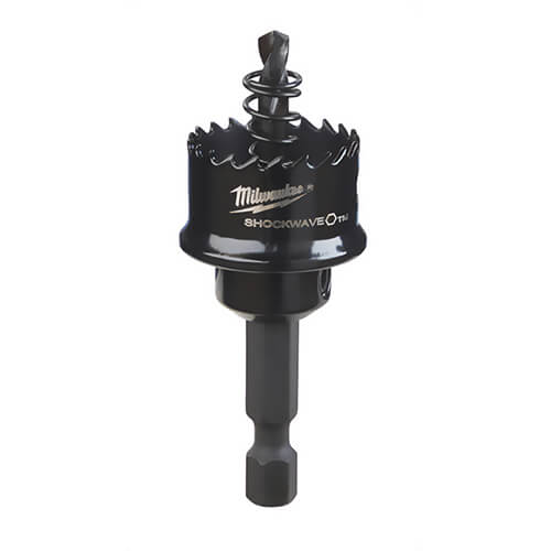 Milwaukee® 49-56-9810 ShockWave™ Straight Pitch Thin Wall Hole Saw, 7/8 in dia, 1/8 in Cutting Depth, HSS Cutting Edge