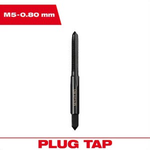 Milwaukee® 49-57-5129 Straight Flute Plug Tap, M5 x 0.80 mm