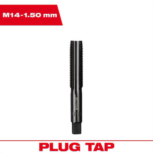 Milwaukee® 49-57-5166 Straight Flute Plug Tap, M14 x 1.50 mm