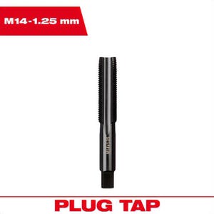 Milwaukee® 49-57-5167 Straight Flute Plug Tap, M14 x 1.25 mm