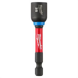 Milwaukee® 49-66-0535 ShockWave™ Impact Duty™ Magnetic Impact Nut Driver, 3/8 in Chamfered Edge Point, 2-9/16 in OAL