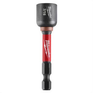 Milwaukee® 49-66-0536 ShockWave™ Impact Duty™ Magnetic Impact Nut Driver, 7/16 in Chamfered Edge Point, 2-9/16 in OAL