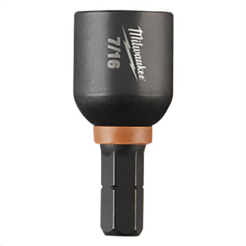Milwaukee® 49-66-4516 ShockWave™ Impact Duty™ Magnetic Insert Nut Driver, 7/16 in Drive, 7/16 in Hex, 3 pk