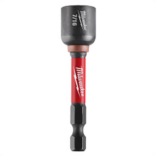 Milwaukee® 49-66-4536 ShockWave™ Magnetic Nut Driver, 7/16 in Drive, Proprietary Steel
