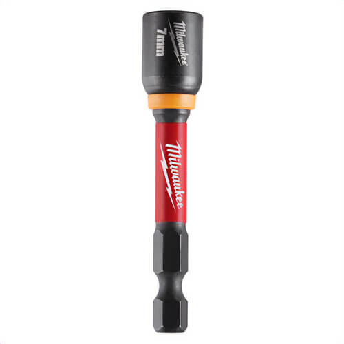 Milwaukee® 49-66-4607 Impact Duty™ Magnetic Nut Driver, 1/4 in Drive, 7 mm Hex, 10 pk