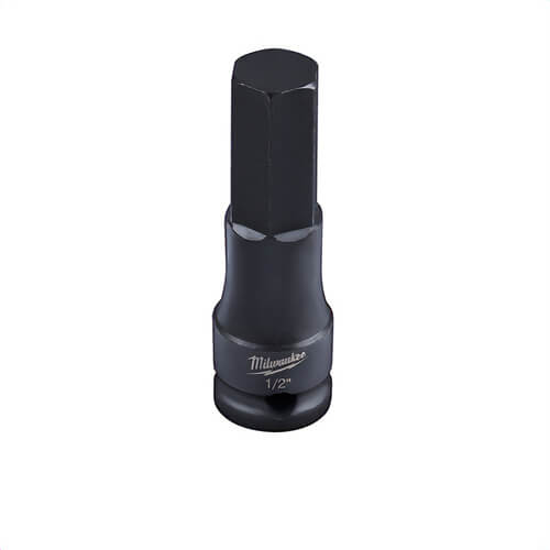 Milwaukee® 49-66-5154 ShockWave™ Lineman's Hex Bit Socket, 1/2 in Square Drive, 3/8 in
