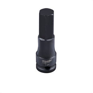 Milwaukee® 49-66-5154 ShockWave™ Lineman's Hex Bit Socket, 1/2 in Square Drive, 3/8 in