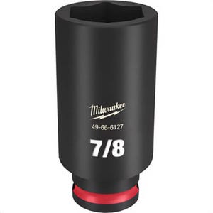Milwaukee® 49-66-6127 ShockWave™ Impact Duty™ Socket, 3/8 in Hex Drive, 7/8 in Deep Socket, 6 Points