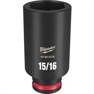 Milwaukee® 49-66-6128 ShockWave™ Impact Duty™ Socket, 3/8 in Hex Drive, 15/16 in Deep Socket, 6 Points