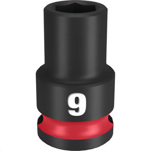 Milwaukee® 49-66-6133 ShockWave™ Impact Duty™ Socket, 3/8 in Hex Drive, 9 mm Standard Socket, 6 Points