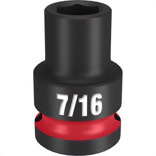 Milwaukee® 49-66-6201 ShockWave™ Impact Duty™ Socket, 1/2 in Hex Drive, 7/16 in Standard Socket, 6 Points