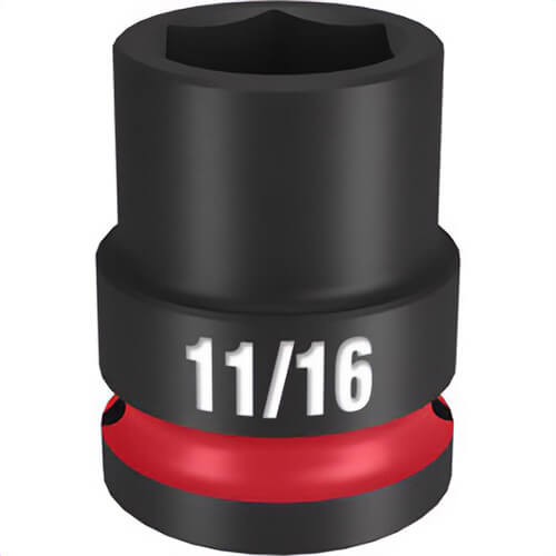 Milwaukee® 49-66-6205 ShockWave™ Impact Duty™ Socket, 1/2 in Hex Drive, 11/16 in Standard Socket, 6 Points