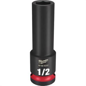 Milwaukee® 49-66-6222 ShockWave™ Impact Duty™ Socket, 1/2 in Hex Drive, 1/2 in Deep Socket, 6 Points