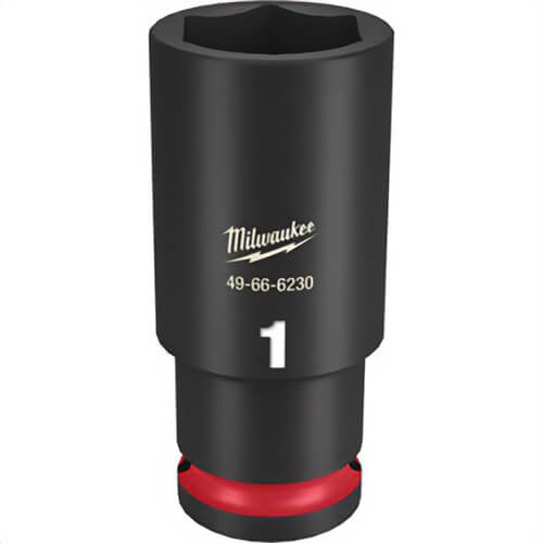 Milwaukee® 49-66-6230 ShockWave™ Impact Duty™ Socket, 1/2 in Hex Drive, 1 in Deep Socket, 6 Points