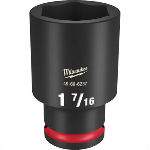 Milwaukee® 49-66-6237 ShockWave™ Impact Duty™ Socket, 1/2 in Hex Drive, 1-7/16 in Deep Socket, 6 Points