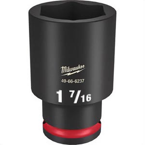 Milwaukee® 49-66-6237 ShockWave™ Impact Duty™ Socket, 1/2 in Hex Drive, 1-7/16 in Deep Socket, 6 Points