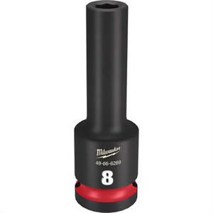 Milwaukee® 49-66-6269 ShockWave™ Impact Duty™ Socket, 1/2 in Hex Drive, 8 mm Deep Socket, 6 Points