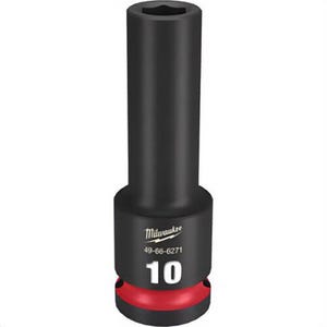 Milwaukee® 49-66-6271 ShockWave™ Impact Duty™ Socket, 1/2 in Hex Drive, 10 mm Deep Socket, 6 Points