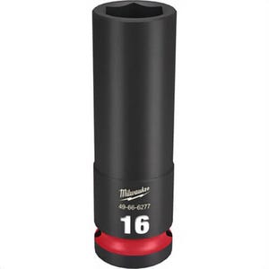 Milwaukee® 49-66-6277 ShockWave™ Impact Duty™ Socket, 1/2 in Hex Drive, 16 mm Deep Socket, 6 Points
