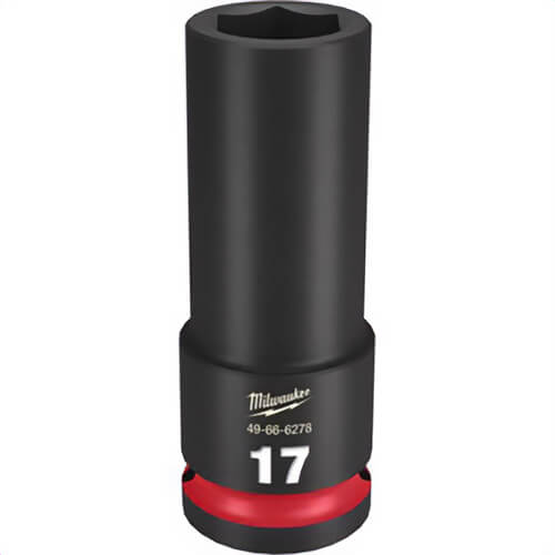 Milwaukee® 49-66-6278 ShockWave™ Impact Duty™ Socket, 1/2 in Hex Drive, 17 mm Deep Socket, 6 Points