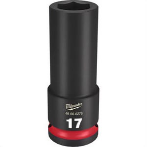 Milwaukee® 49-66-6278 ShockWave™ Impact Duty™ Socket, 1/2 in Hex Drive, 17 mm Deep Socket, 6 Points