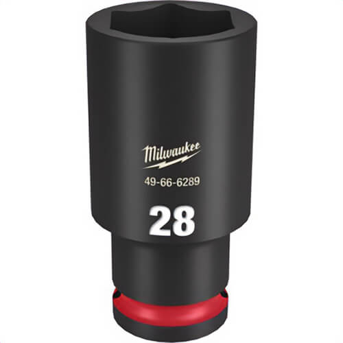 Milwaukee® 49-66-6289 ShockWave™ Impact Duty™ Socket, 1/2 in Hex Drive, 28 mm Deep Socket, 6 Points
